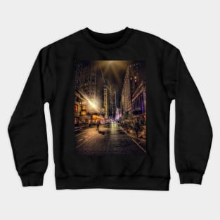 Manhattan at Night, Garment District, New York City Crewneck Sweatshirt